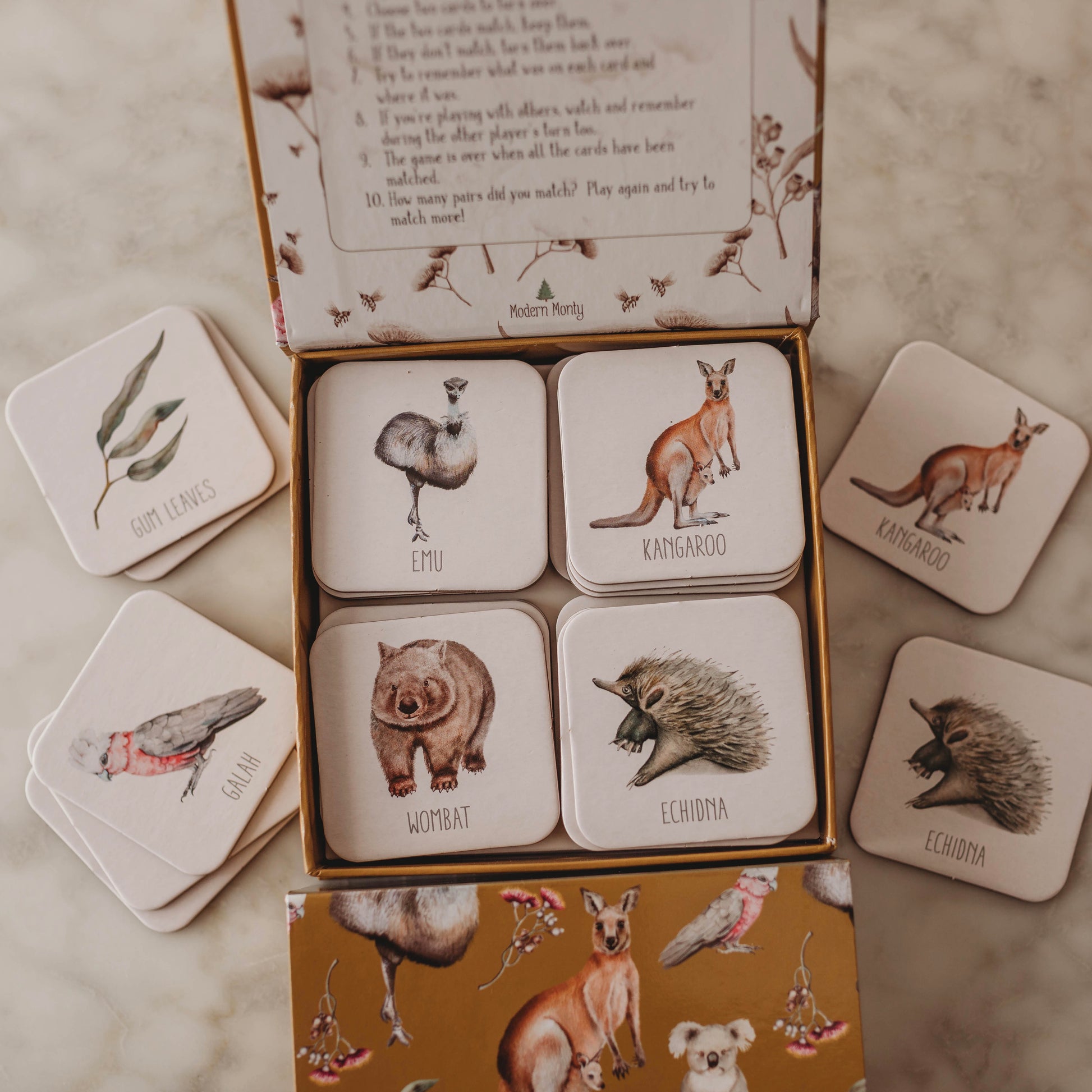 Australia Memory Card Game – Modern Monty